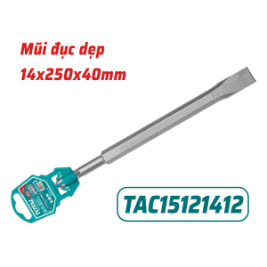 Mũi đục dẹp 14x250x40mm - Total - TAC15121412