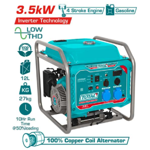 Máy phát điện dùng xăng biến tần 3.5kW - Total - TP340006
