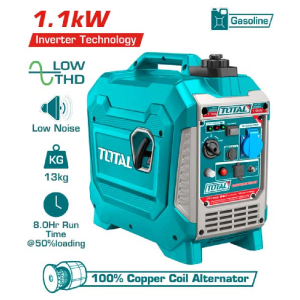 Máy phát điện dùng xăng biến tần 1.1kW - Total - TP515006